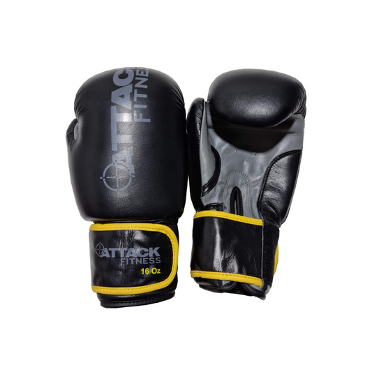 Attack Fitness 14227 Boxing Gloves- Leather-16oz