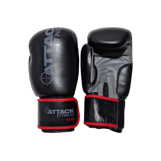 Attack Fitness 14229 Boxing Gloves- Leather-12oz