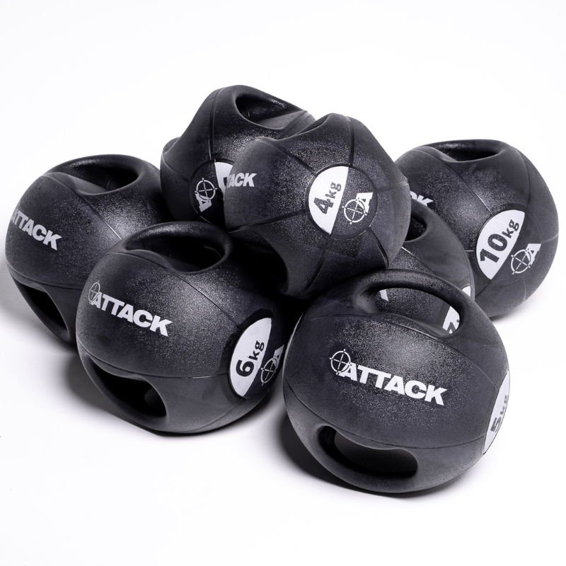 Attack Fitness Double Grip Medicine Balls 3kg-10kg