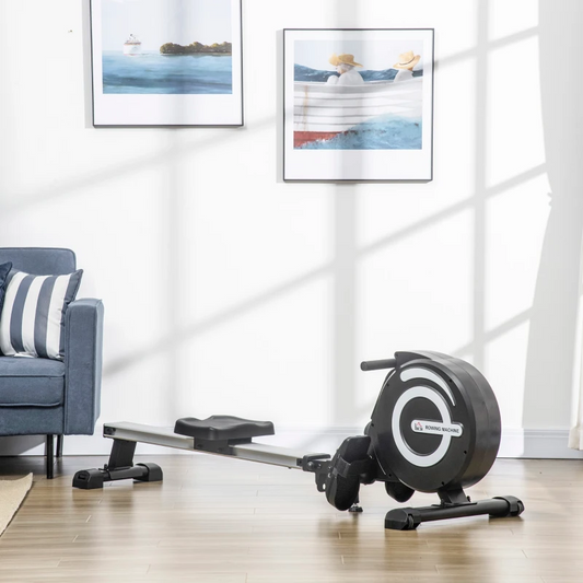 HOMCOM Adjustable Magnetic Rowing Machine