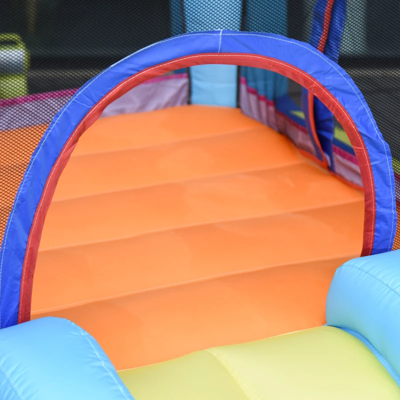 Outsunny Bouncy Castle Inflatable Trampoline Slide Pool Octopus Design