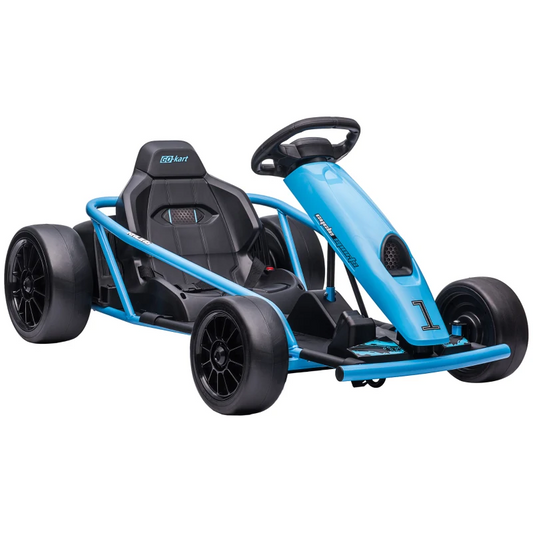 HOMCOM 24V Electric Go Kart for Kids, Drift Ride-On Racing Go Kart