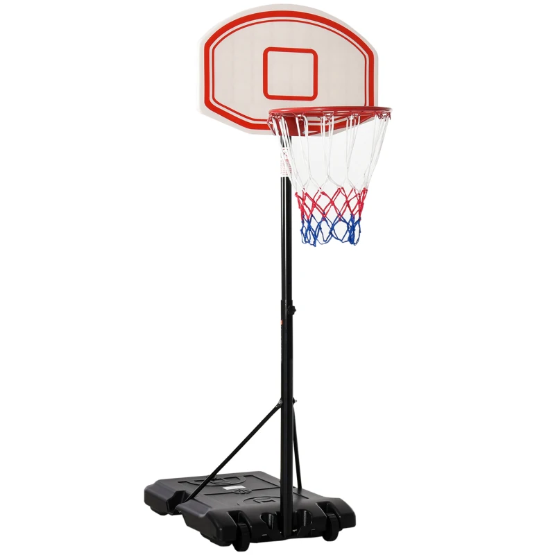 HOMCOM Portable Basketball Stand 175-215cm Adjustable Height