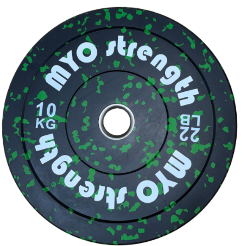 MYO Strength Olympic Rubber Speckled Bumper Plates