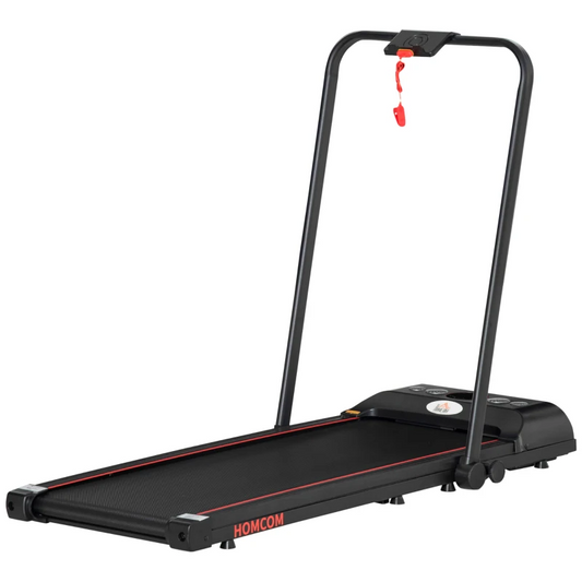 HOMCOM Foldable Walking Treadmill, with LED Display, for Home, Office & Fitness Studio