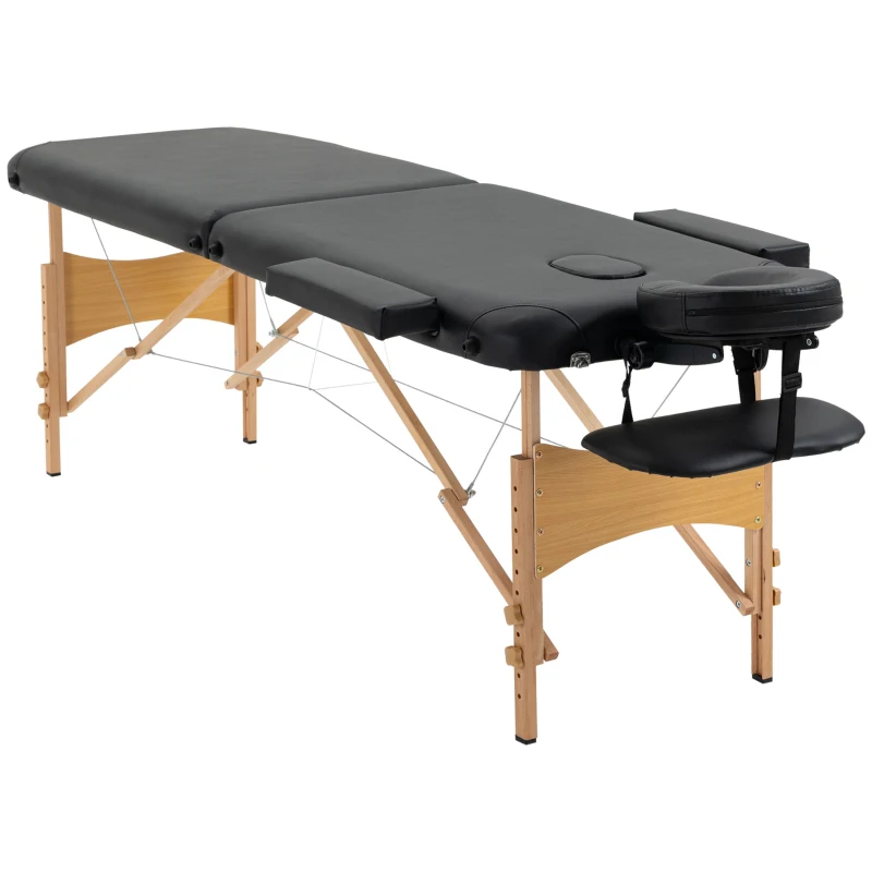 Black Portable Massage Beauty Bed