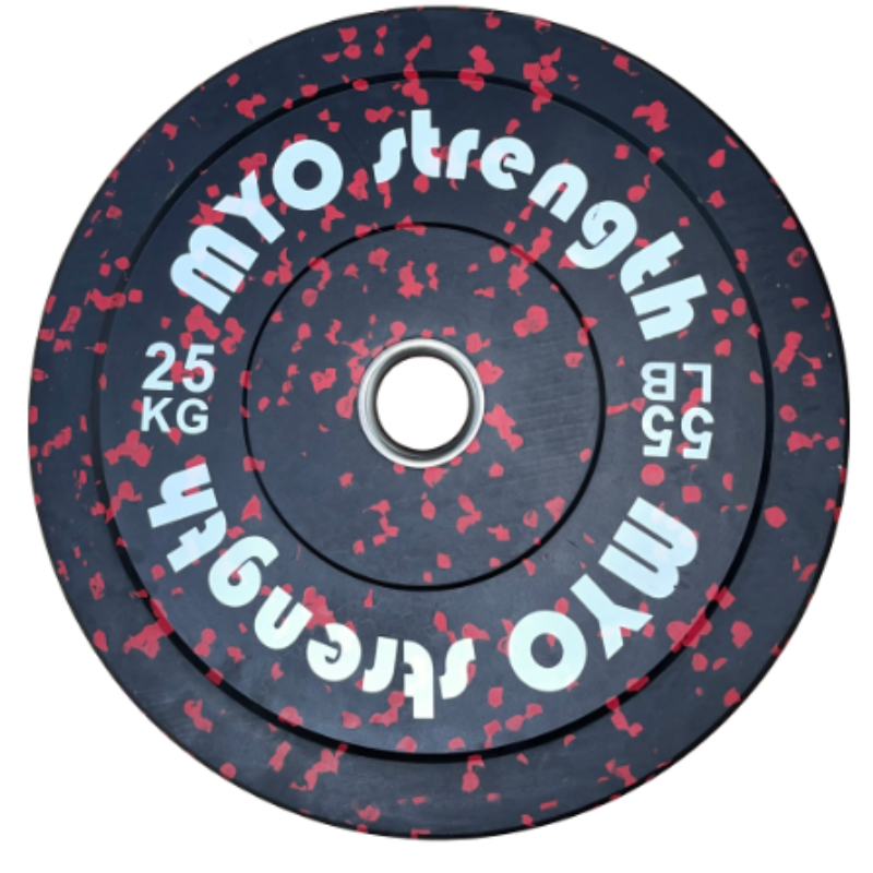 MYO Strength Olympic Rubber Speckled Bumper Plates